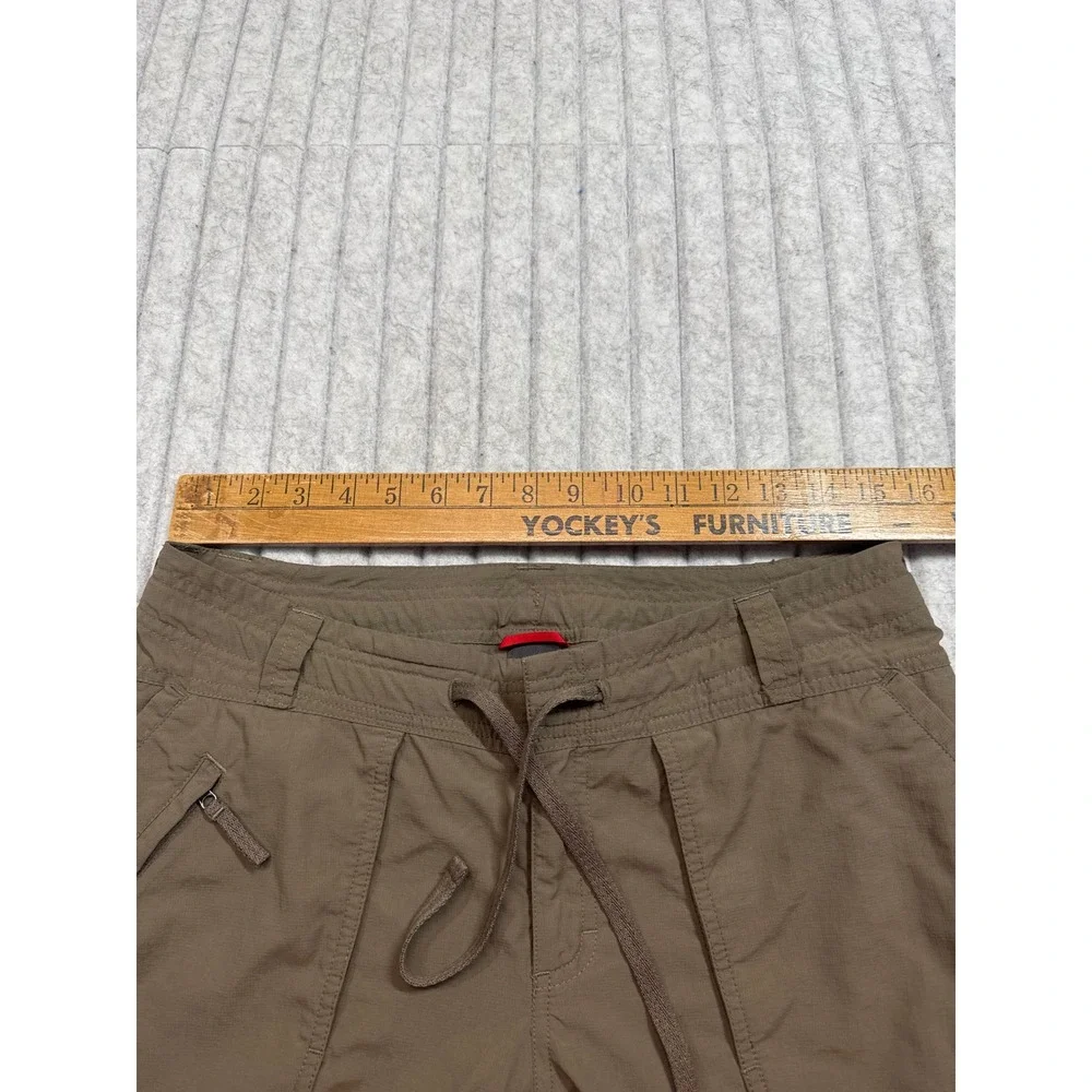 The North Face Mens Nylon Hiking Pants Olive Green Drawstring Utility 31x30